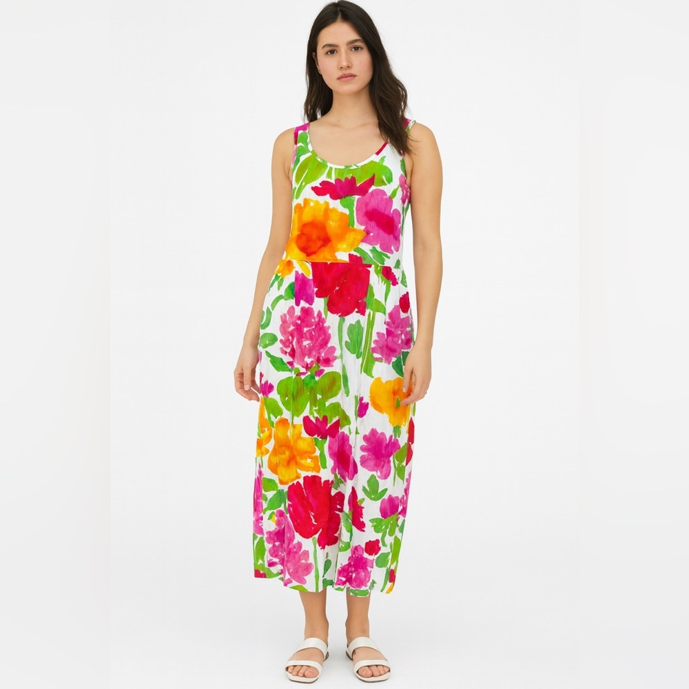 Vintage Jams World Floral Midi Dress | Size XS | Made in Hawaii